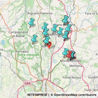 Mappa Via Vittorio Veneto, 00060 Riano RM, Italia (6.99833)
