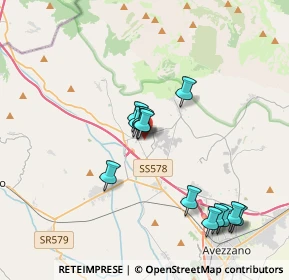 Mappa Via Alba Fucens, 67062 Magliano de' Marsi AQ, Italia (3.72538)