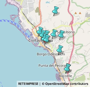 Mappa Via Santa Fermina, 00053 Civitavecchia RM, Italia (1.35636)