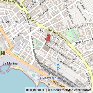 Mappa Via Buonarroti, 54, 00053 Civitavecchia, Roma (Lazio)