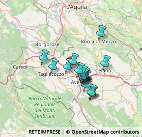 Mappa Piazza S. Luigi Orione, 67062 Magliano de' Marsi AQ, Italia (10.43889)