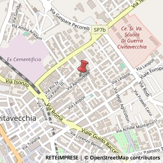 Mappa Via Apollodoro, 72, 00053 Civitavecchia, Roma (Lazio)