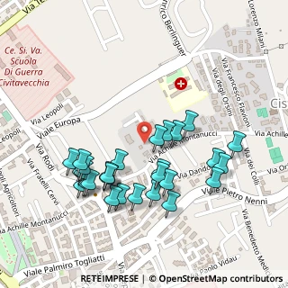 Mappa Via Ugo Bassi, 00053 Civitavecchia RM, Italia (0.25)
