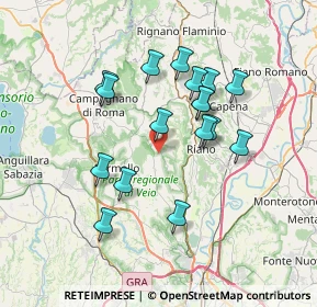 Mappa 00060 Sacrofano RM, Italia (6.74824)