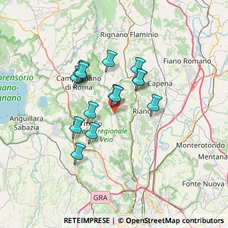 Mappa 00060 Sacrofano RM, Italia (5.99533)