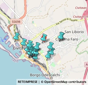 Mappa Via Rodi, 00053 Civitavecchia RM, Italia (0.8255)