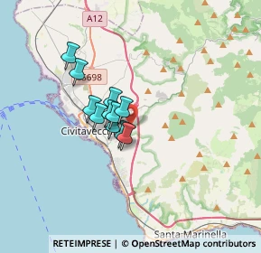 Mappa VIA AGOSTINO CERRETA, 00053 Civitavecchia RM, Italia (2.25727)