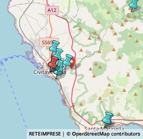 Mappa VIA AGOSTINO CERRETA, 00053 Civitavecchia RM, Italia (3.65917)