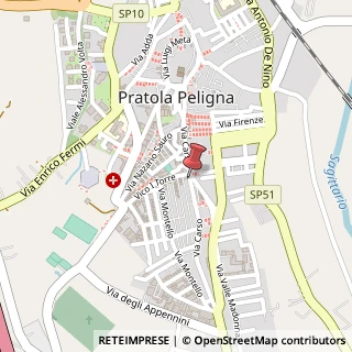 Mappa Via Carso, 54, 67035 Pratola Peligna, L'Aquila (Abruzzo)