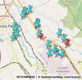Mappa Via Località Santa Brigida, 67035 Pratola Peligna AQ, Italia (1.0775)