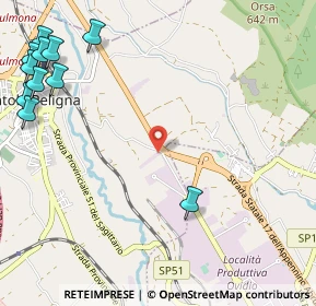 Mappa Via Località Santa Brigida, 67035 Pratola Peligna AQ, Italia (1.73182)