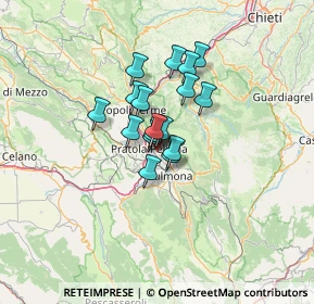 Mappa Via Località Santa Brigida, 67035 Pratola Peligna AQ, Italia (8.54647)