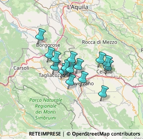 Mappa Via Isonzo, 67062 Magliano de' Marsi AQ, Italia (9.59)