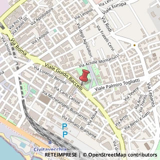 Mappa Viale Guido Baccelli, 80, 00053 Civitavecchia, Roma (Lazio)