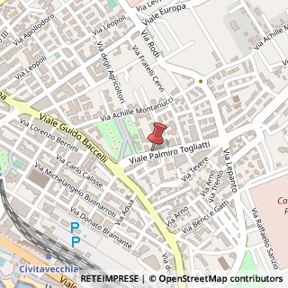 Mappa Viale Palmiro Togliatti,  8, 00053 Civitavecchia, Roma (Lazio)
