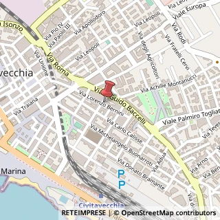 Mappa Via Bernini, 32/A, 00053 Civitavecchia, Roma (Lazio)
