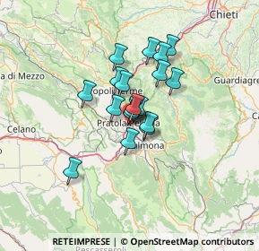 Mappa Via Valle Madonna, 67035 Pratola Peligna AQ, Italia (9.13389)