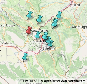 Mappa Via Valle Madonna, 67035 Pratola Peligna AQ, Italia (10.82083)