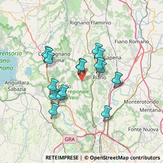 Mappa Via Sacrofano-Cassia, 00060 Sacrofano RM, Italia (6.72235)