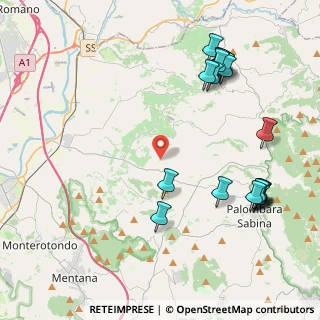 Mappa Strada del Pascolaretto, 00018 Palombara Sabina RM, Italia (5.3175)