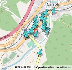 Mappa Via Giuseppe Garibaldi, 67061 Carsoli AQ, Italia (0.158)