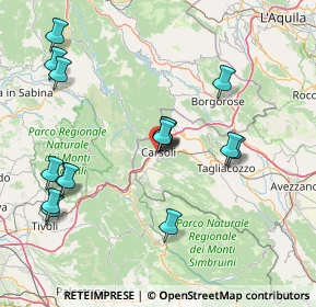 Mappa Via Giuseppe Garibaldi, 67061 Carsoli AQ, Italia (16.96563)