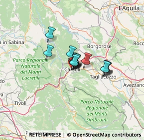 Mappa Via Giuseppe Garibaldi, 67061 Carsoli AQ, Italia (7.07)