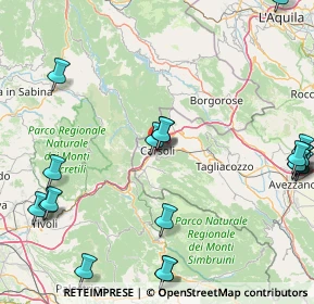 Mappa Via Giuseppe Garibaldi, 67061 Carsoli AQ, Italia (24.3625)