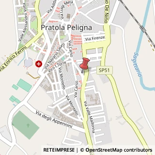 Mappa Via Levante, 57, 67035 Pratola Peligna, L'Aquila (Abruzzo)