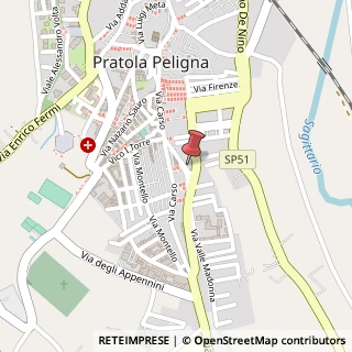 Mappa Via Levante, 55, 67035 Pratola Peligna, L'Aquila (Abruzzo)