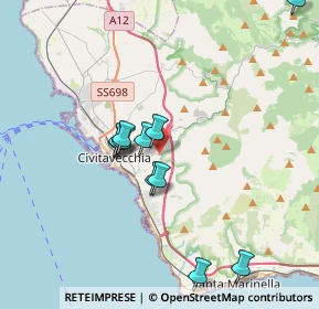 Mappa Via Giovanni Azzurri, 00053 Civitavecchia RM, Italia (3.62273)