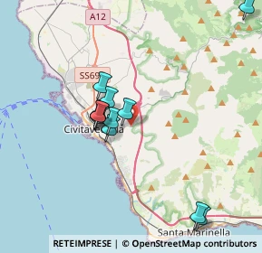 Mappa Via Giovanni Azzurri, 00053 Civitavecchia RM, Italia (3.55167)