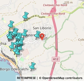 Mappa Via Giovanni Azzurri, 00053 Civitavecchia RM, Italia (1.3485)