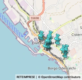 Mappa Piazza Luigi Calamatta, 00053 Civitavecchia RM, Italia (0.66647)