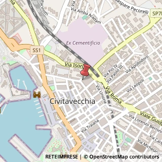 Mappa Via Antonio da Sangallo, 3, 00053 Civitavecchia, Roma (Lazio)