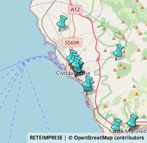 Mappa Via Borghese, 00053 Civitavecchia RM, Italia (3.46615)