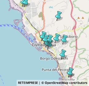 Mappa Via Borghese, 00053 Civitavecchia RM, Italia (1.88231)
