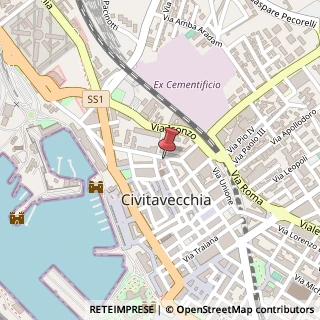 Mappa Via Antonio da Sangallo, 24, 00053 Civitavecchia, Roma (Lazio)
