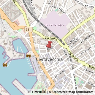 Mappa Piazza Aurelio Saffi, 22, 00053 Civitavecchia, Roma (Lazio)