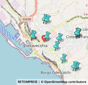Mappa Via Plinio Il Giovane, 00053 Civitavecchia RM, Italia (1.07846)