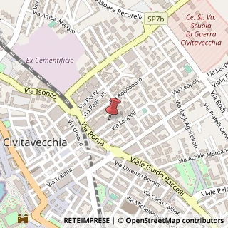 Mappa Via Plinio Il Giovane, 8, 00053 Civitavecchia, Roma (Lazio)