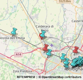 Mappa 40012 Bargellino BO, Italia (7.0055)