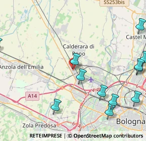 Mappa 40012 Bargellino BO, Italia (5.78917)