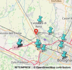 Mappa 40012 Bargellino BO, Italia (4.76769)
