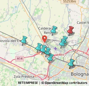 Mappa 40012 Bargellino BO, Italia (3.70583)