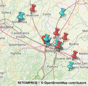 Mappa 40012 Bargellino BO, Italia (14.35143)