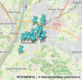 Mappa Via lavatoio, 41049 Sassuolo MO, Italia (1.07625)