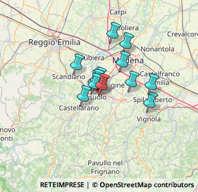 Mappa CAP, 41042 Fiorano Modenese MO, Italia (8.46692)