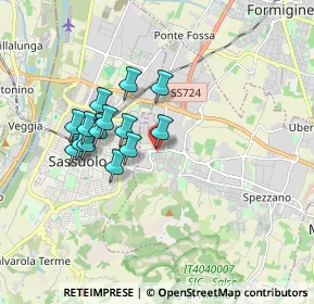 Mappa CAP, 41042 Fiorano Modenese MO, Italia (1.49143)