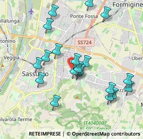 Mappa CAP, 41042 Fiorano Modenese MO, Italia (1.9345)